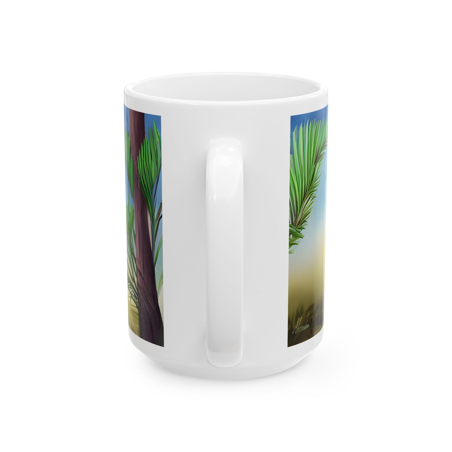 Playful Puppy Ceramic Mug - Perfect for Dog Lovers and Nature Enthusiasts