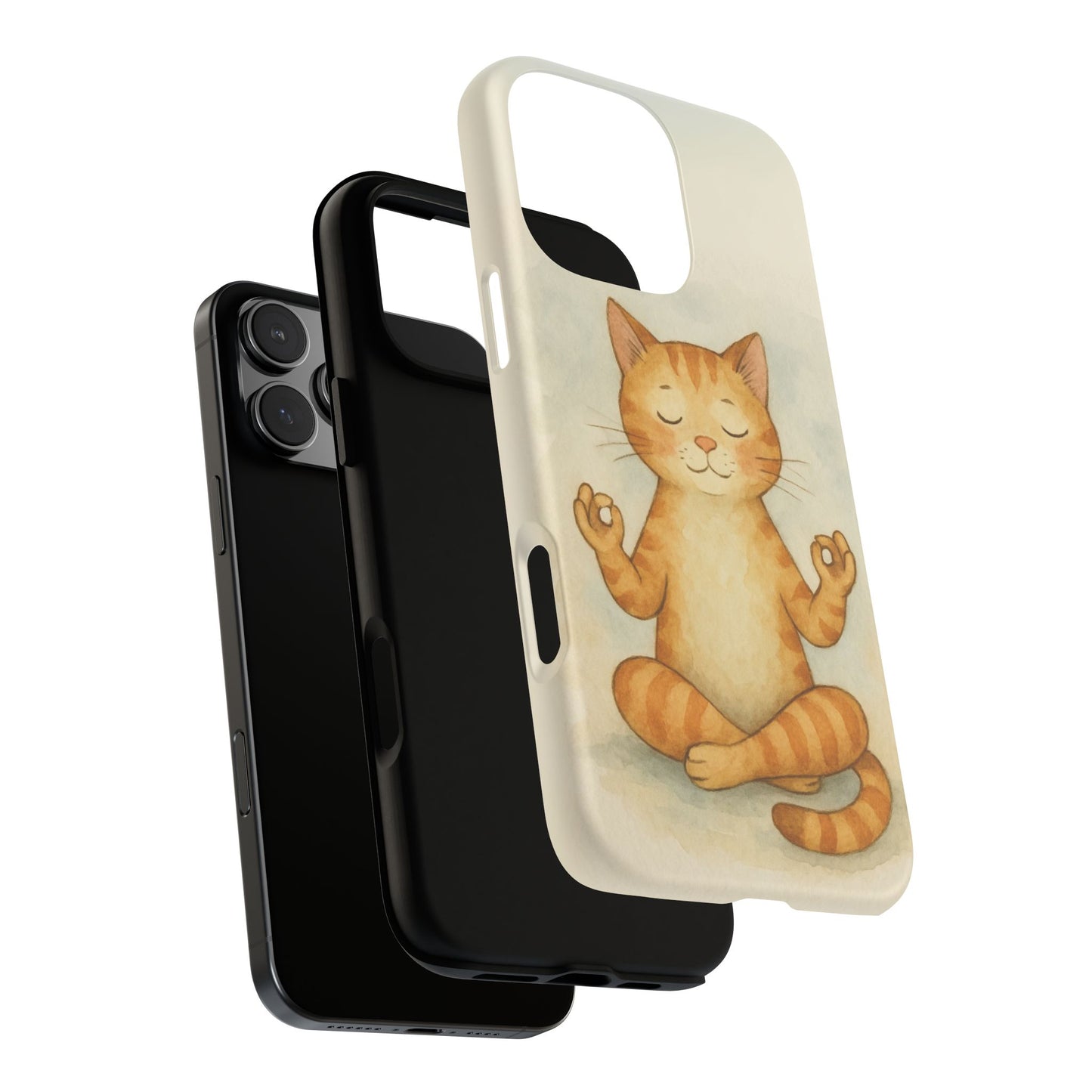 Zen Cat Phone Case - Tough & Stylish - Perfect for Cat Lovers