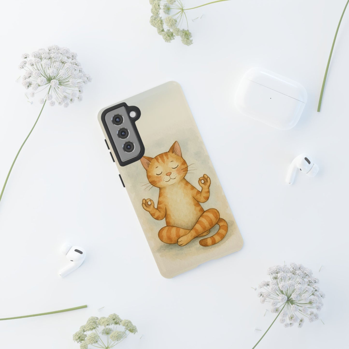 Zen Cat Phone Case - Tough & Stylish - Perfect for Cat Lovers
