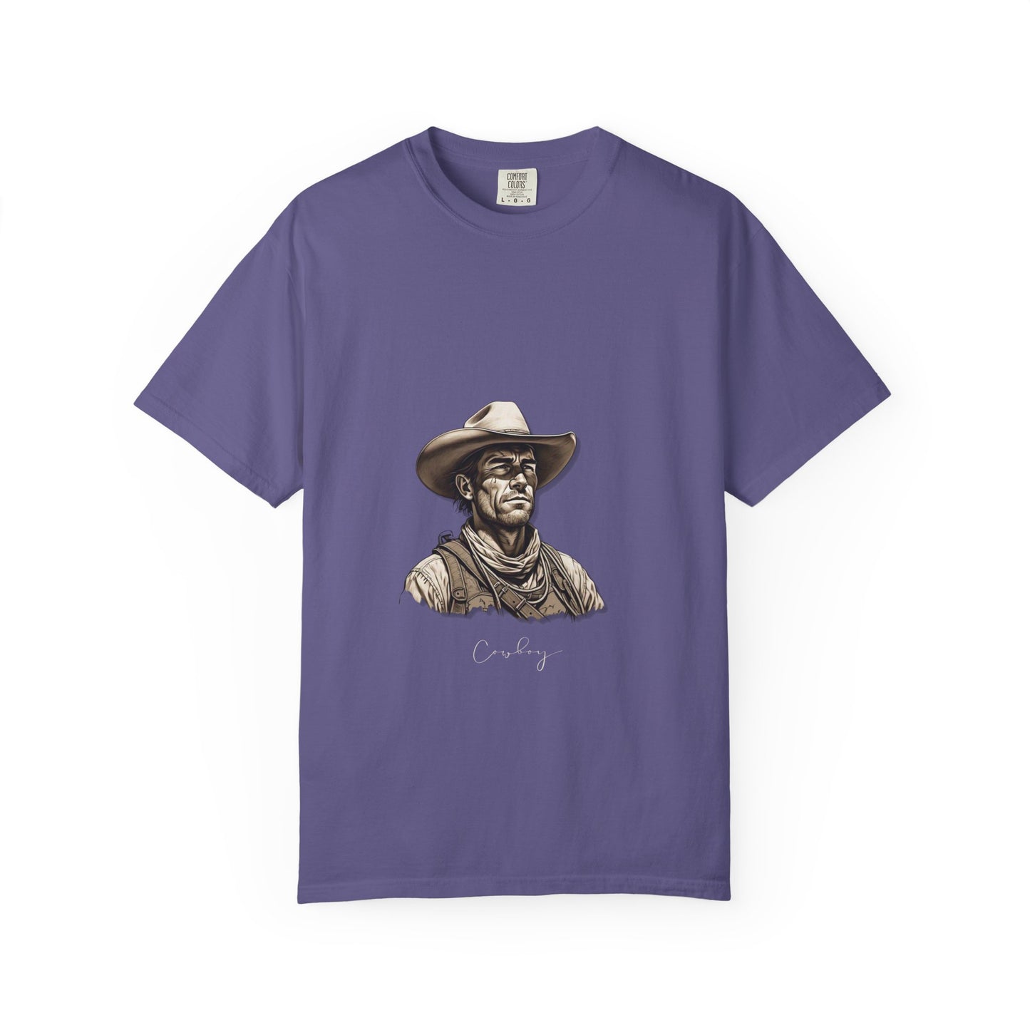 Rustic Cowboy Graphic T-Shirt for Western Aficionados