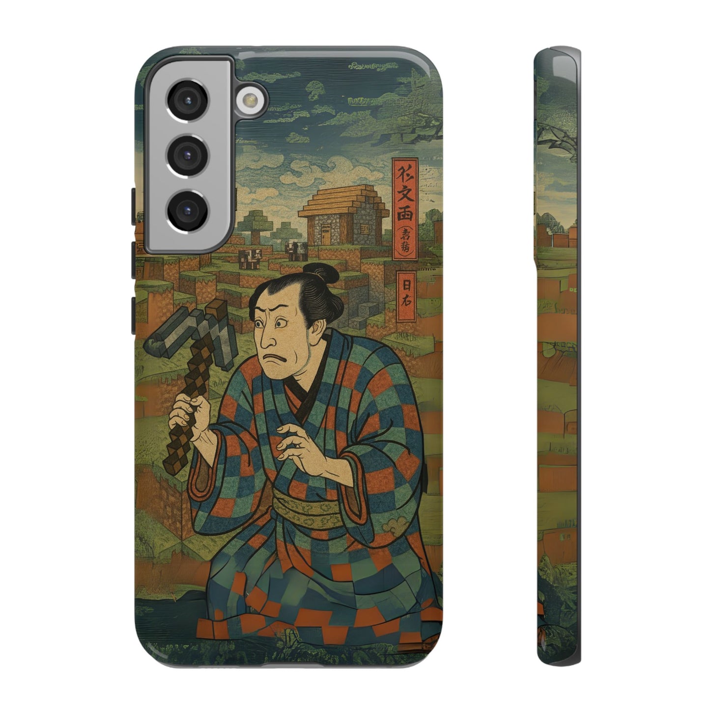 Tough Cases - Japanese Art Phone Case with Warrior Design