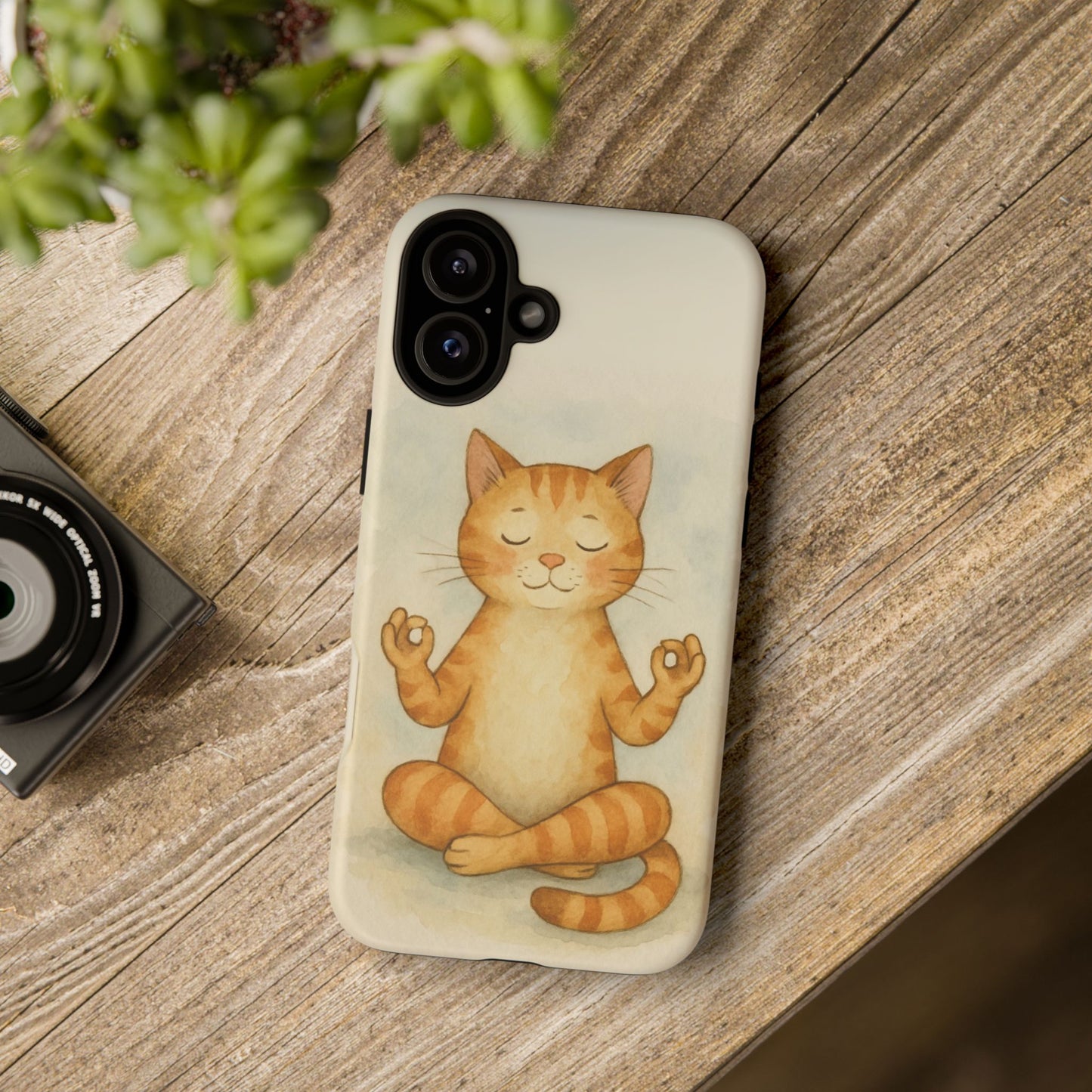 Zen Cat Phone Case - Tough & Stylish - Perfect for Cat Lovers