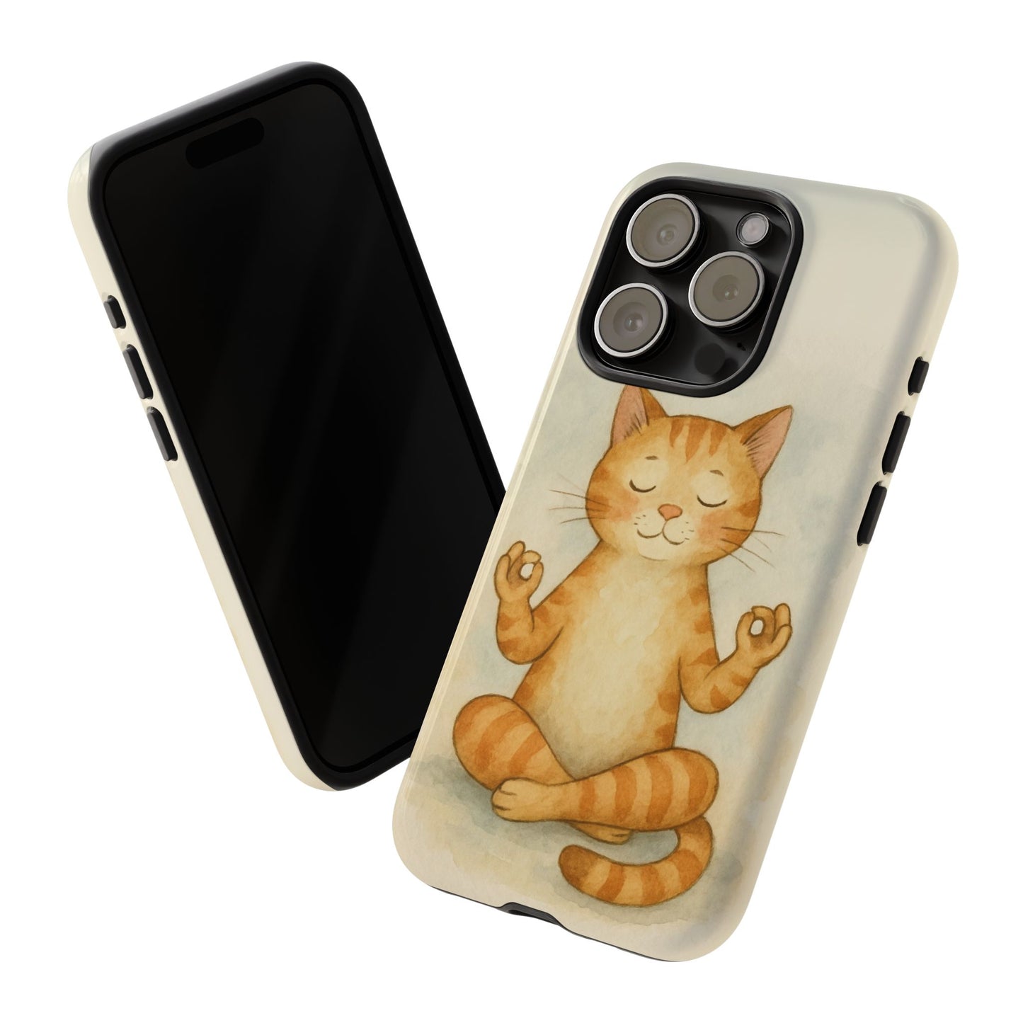 Zen Cat Phone Case - Tough & Stylish - Perfect for Cat Lovers