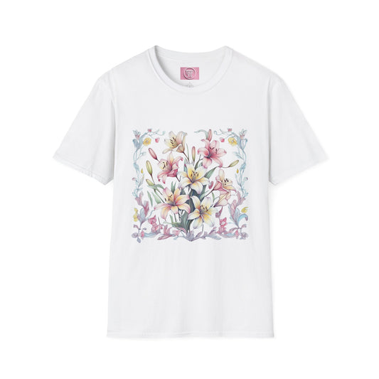 Floral Blossom Unisex T-Shirt - Softstyle Cotton Tee for Nature Lovers