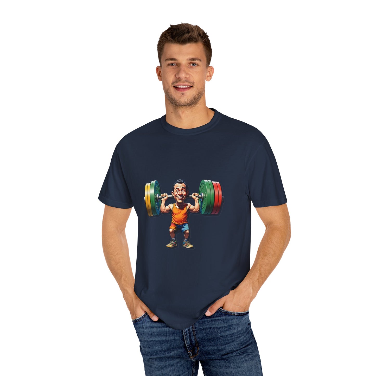 Funny Weightlifting T-Shirt - Unisex Garment-Dyed Tee for Fitness Enthusiasts