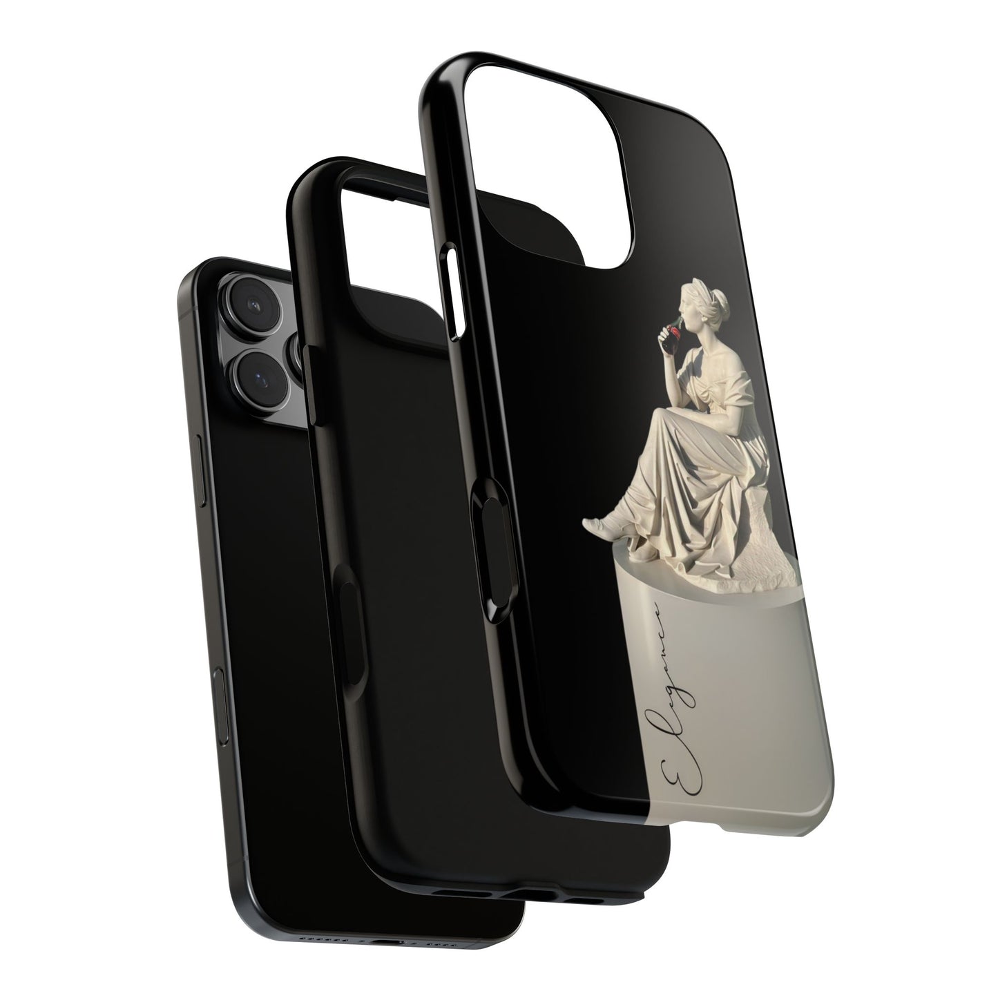 Elegant Phone Case - Stylish Tough Case with Sculpture Design