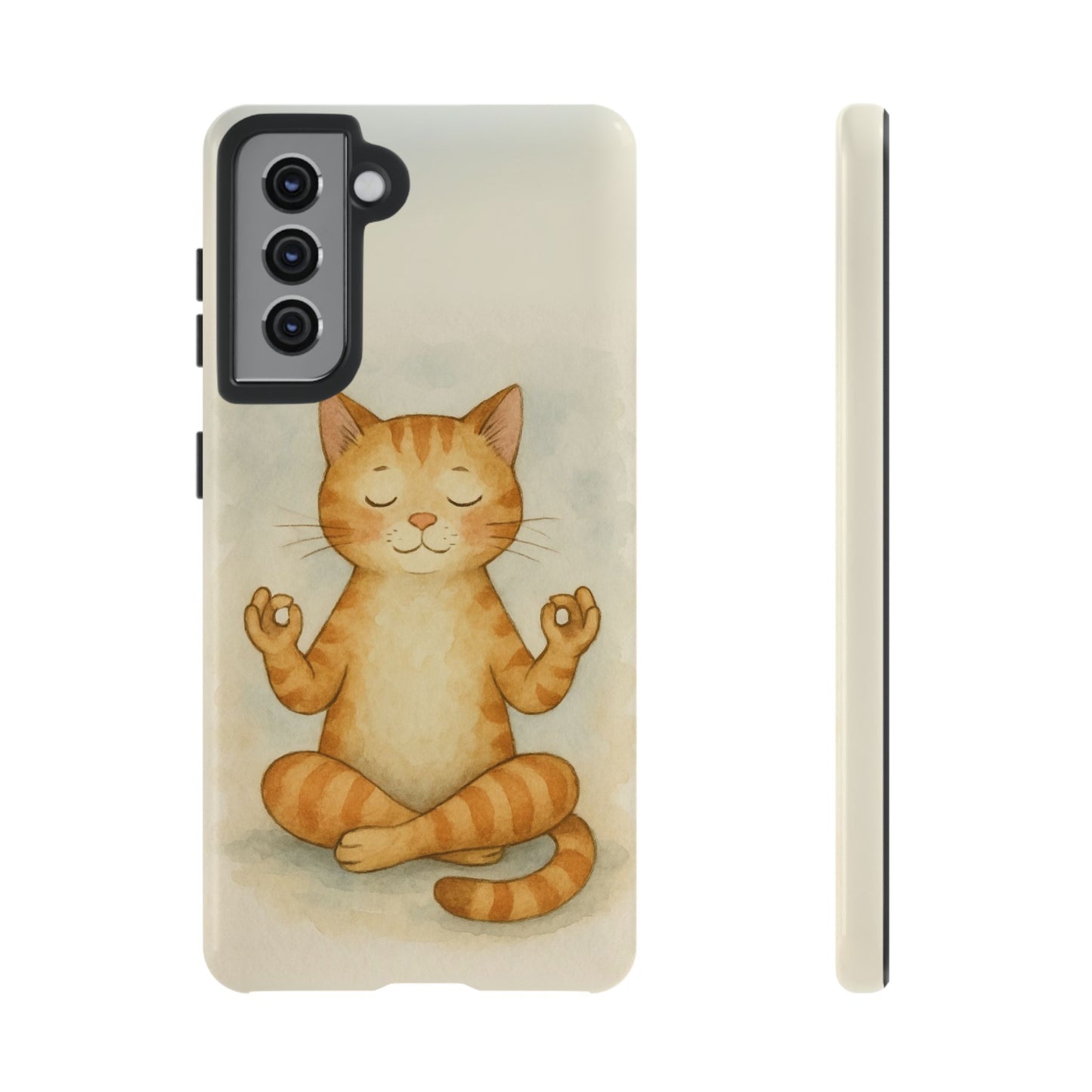 Zen Cat Phone Case - Tough & Stylish - Perfect for Cat Lovers