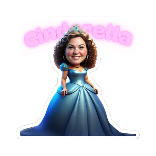 Cinderella Kiss-Cut Sticker | Fun & Whimsical Vinyl Decal for Kids & Adults