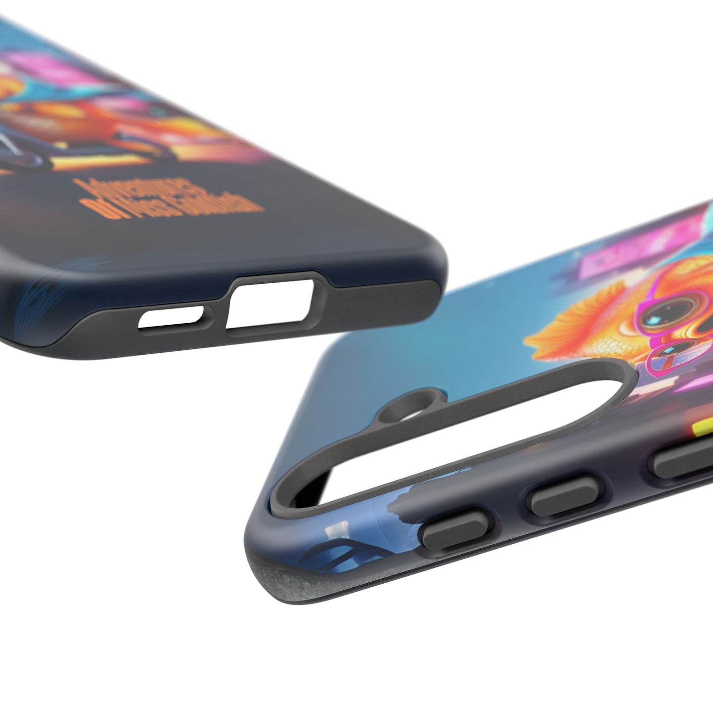 Adventures of Miss Goldfish Phone Case - Fun & Colorful Tough Cover for Fish Lovers