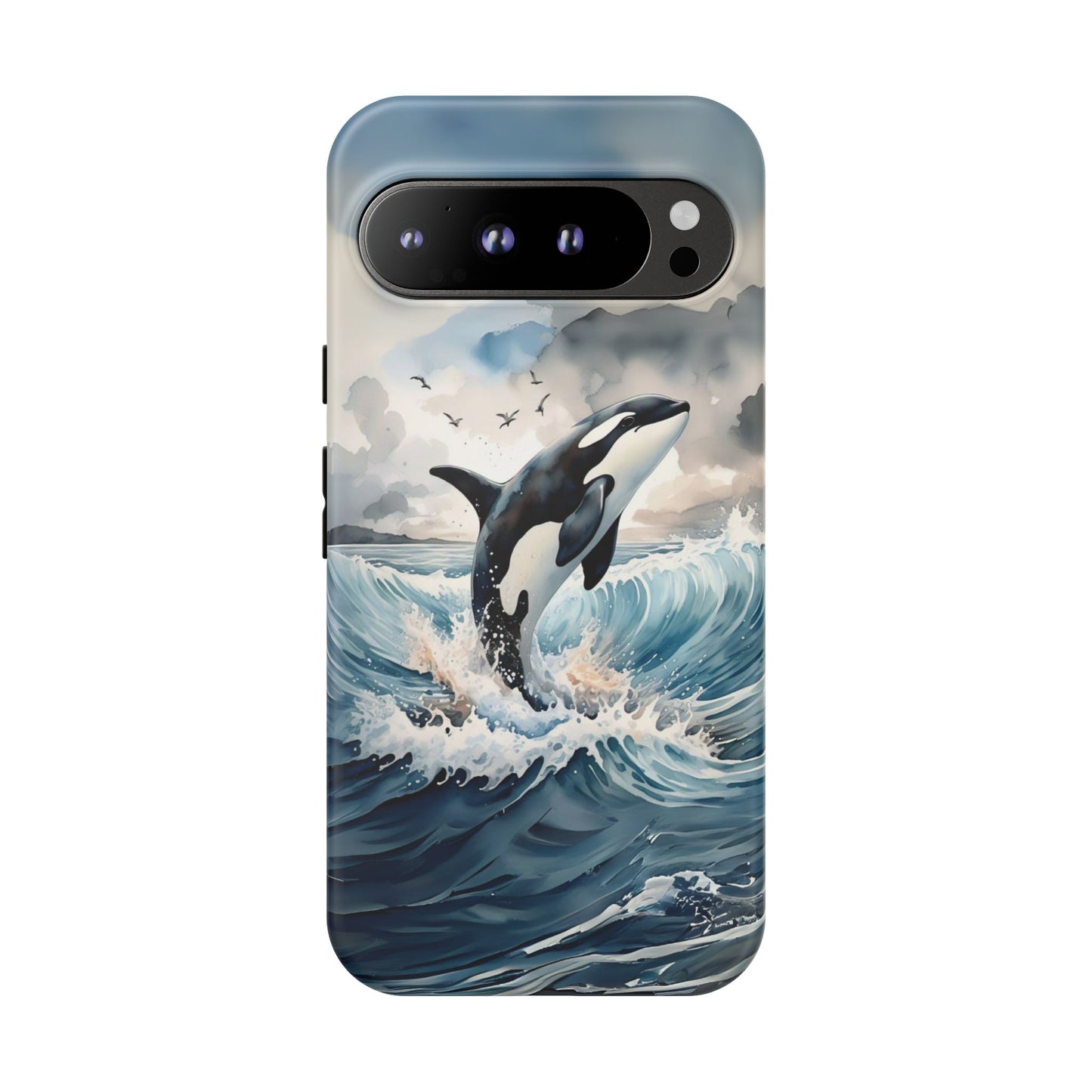 Whale Splash Phone Case - Tough & Stylish Ocean Design