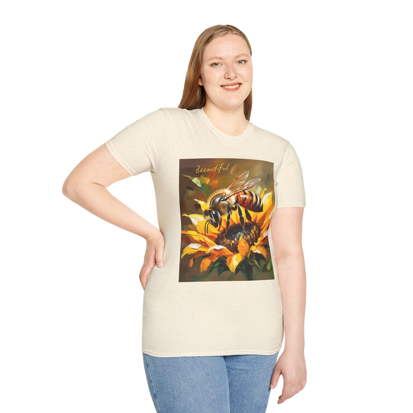 Bee-autiful Unisex Softstyle T-Shirt | Nature Lover's Gift | Perfect for Spring & Summer