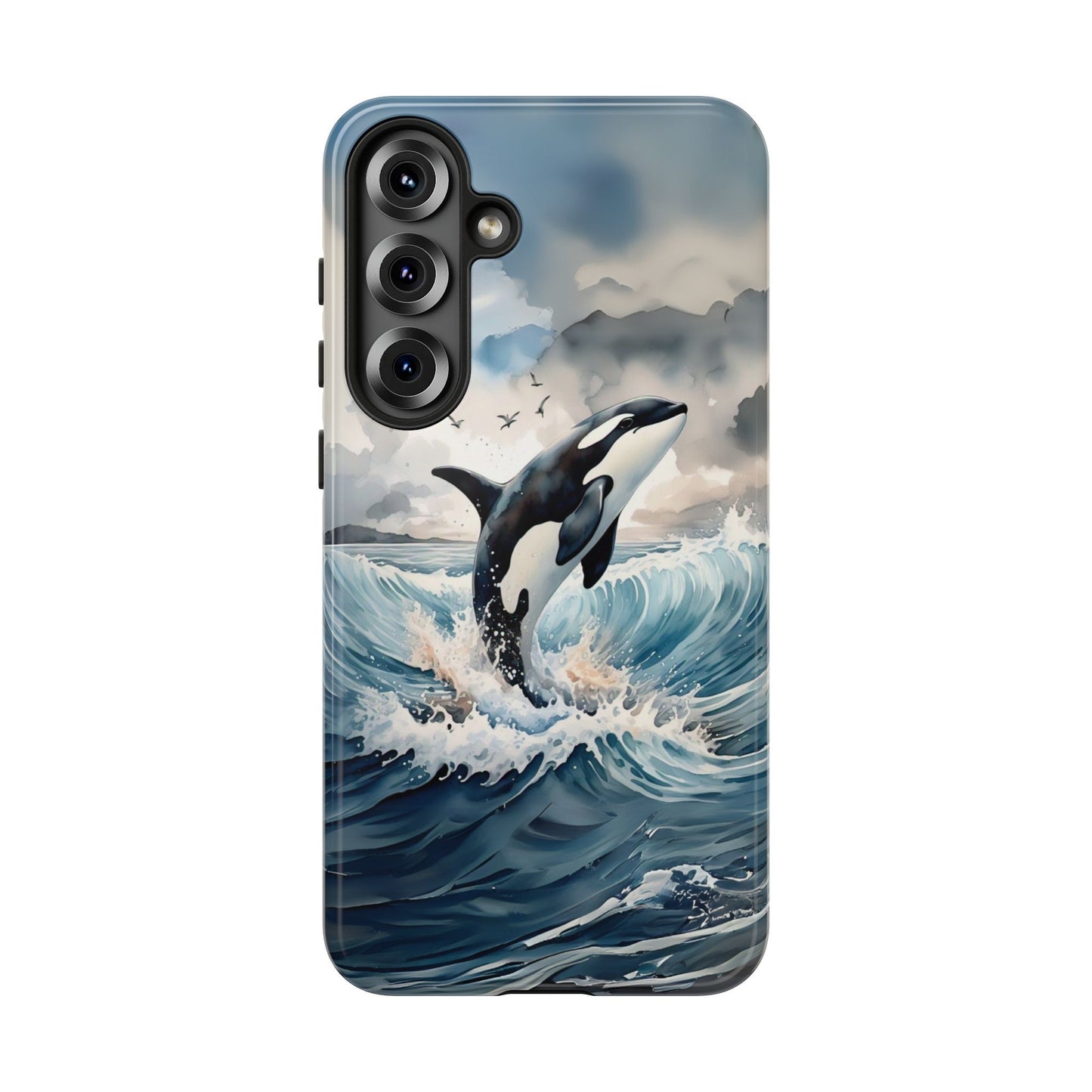 Whale Splash Phone Case - Tough & Stylish Ocean Design
