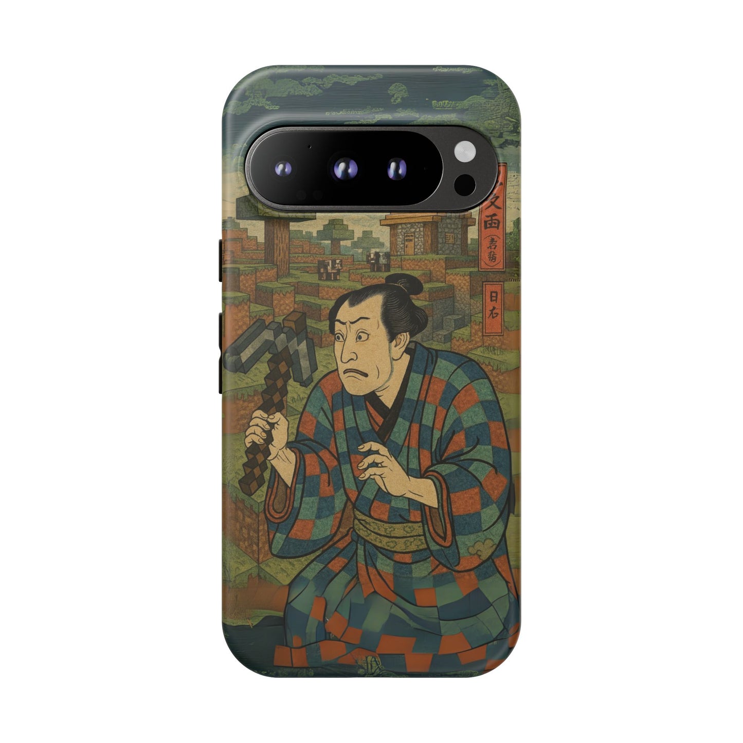 Tough Cases - Japanese Art Phone Case with Warrior Design