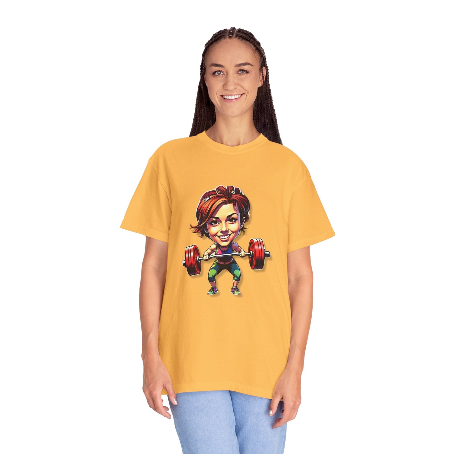Funny Weightlifting T-Shirt for Fitness Lovers - Unisex Garment-Dyed Tee
