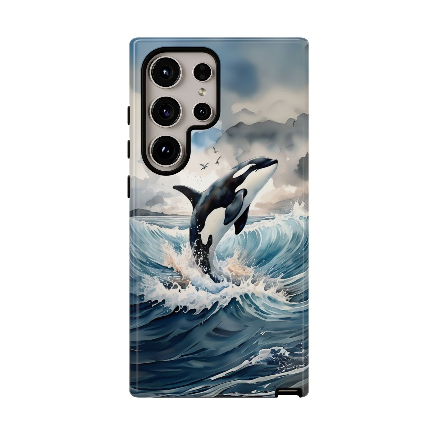 Whale Splash Phone Case - Tough & Stylish Ocean Design