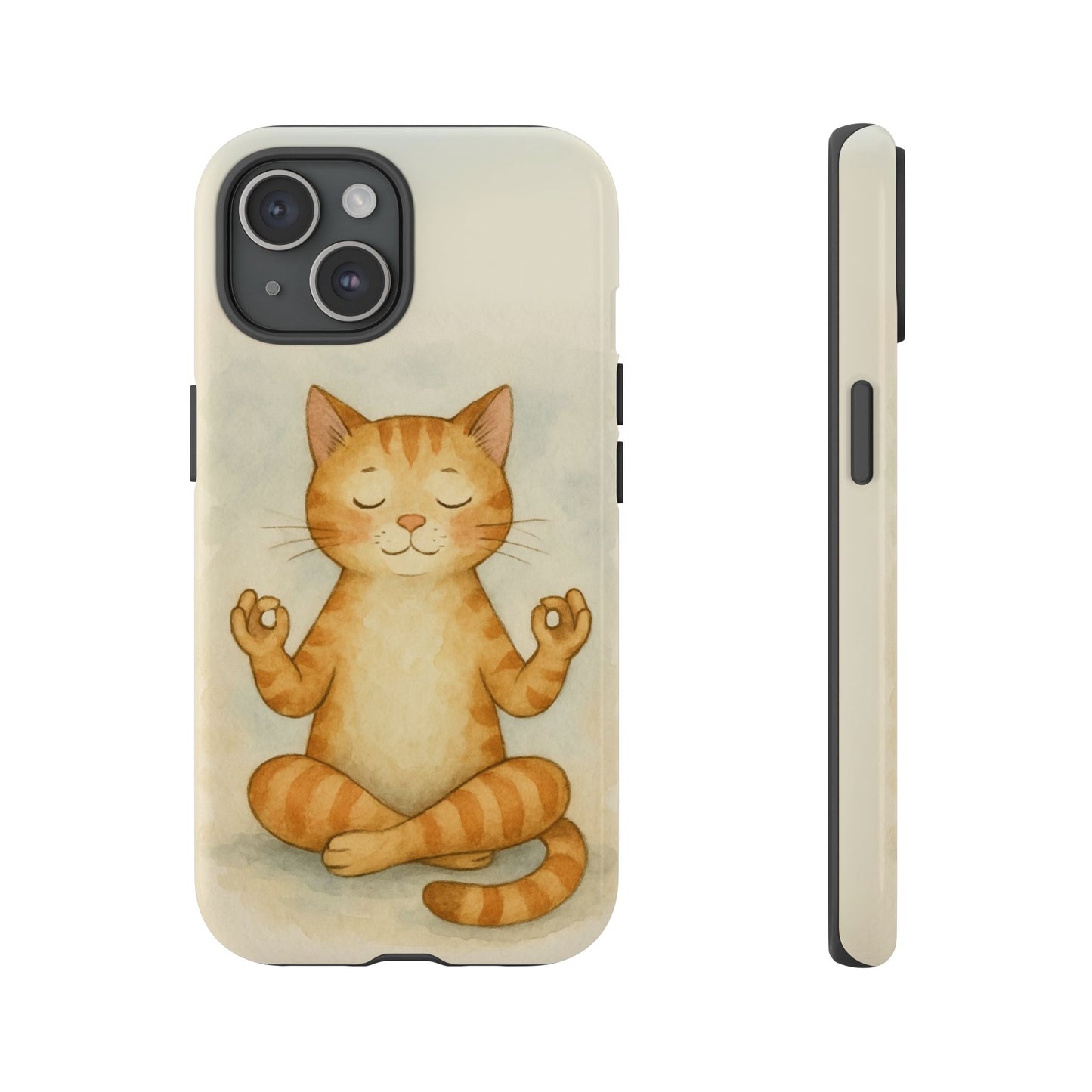 Zen Cat Phone Case - Tough & Stylish - Perfect for Cat Lovers