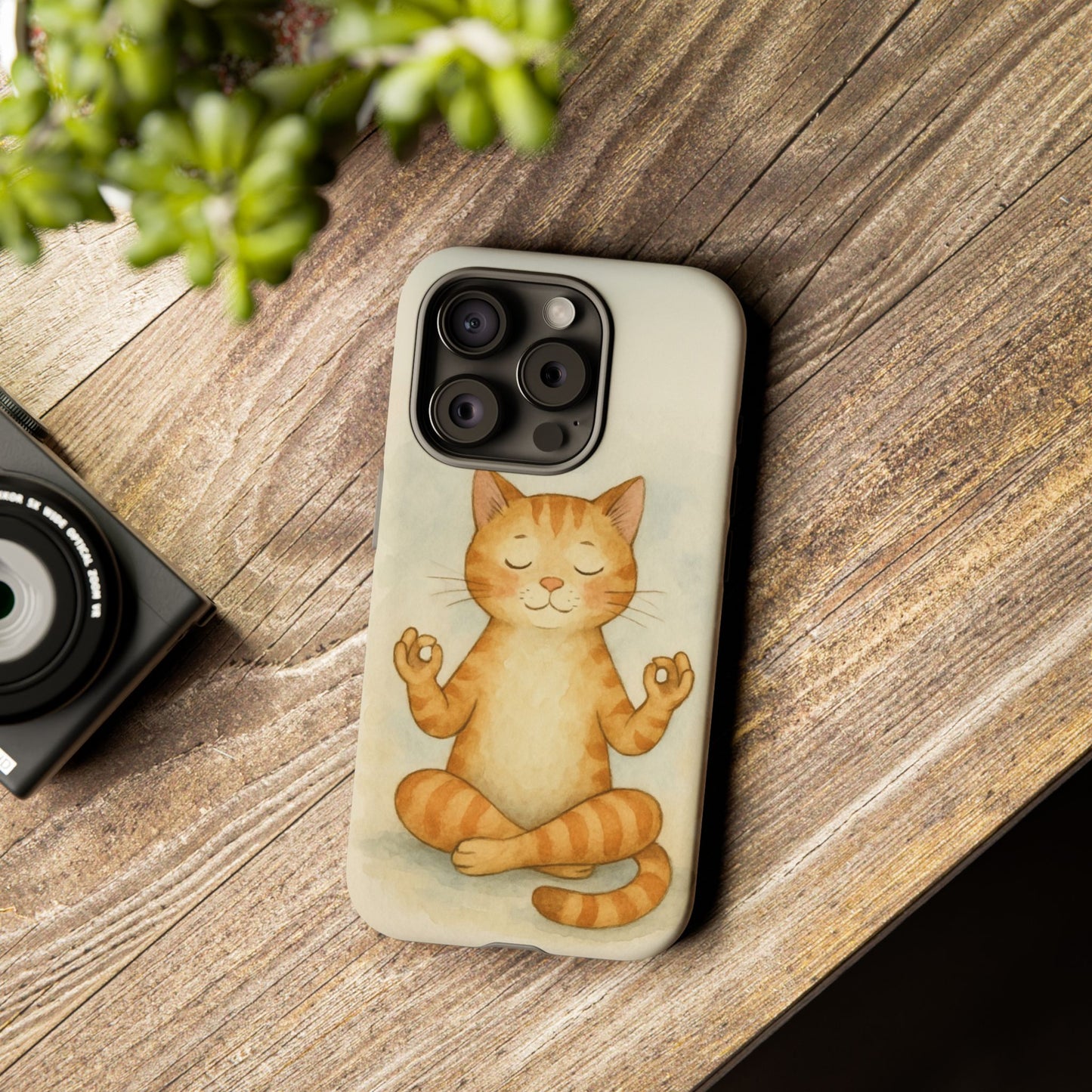Zen Cat Phone Case - Tough & Stylish - Perfect for Cat Lovers