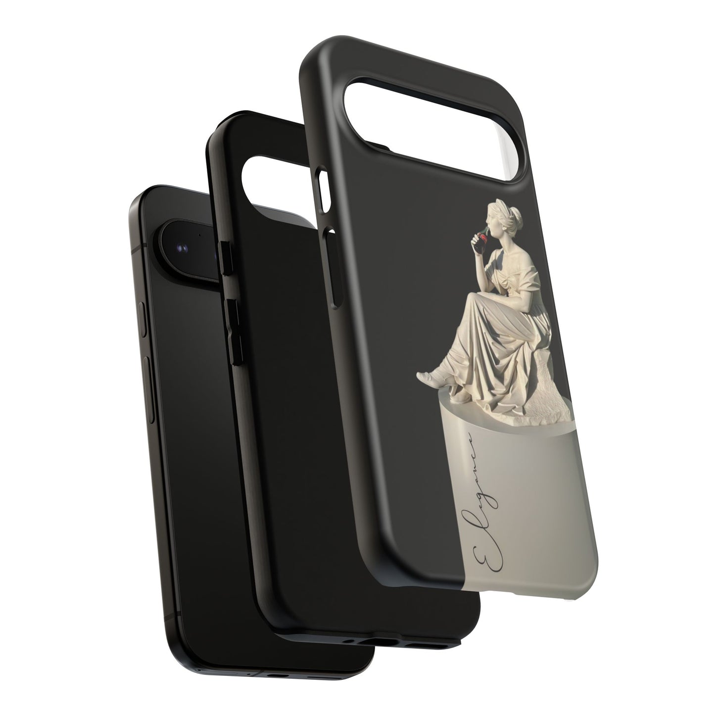 Elegant Phone Case - Stylish Tough Case with Sculpture Design