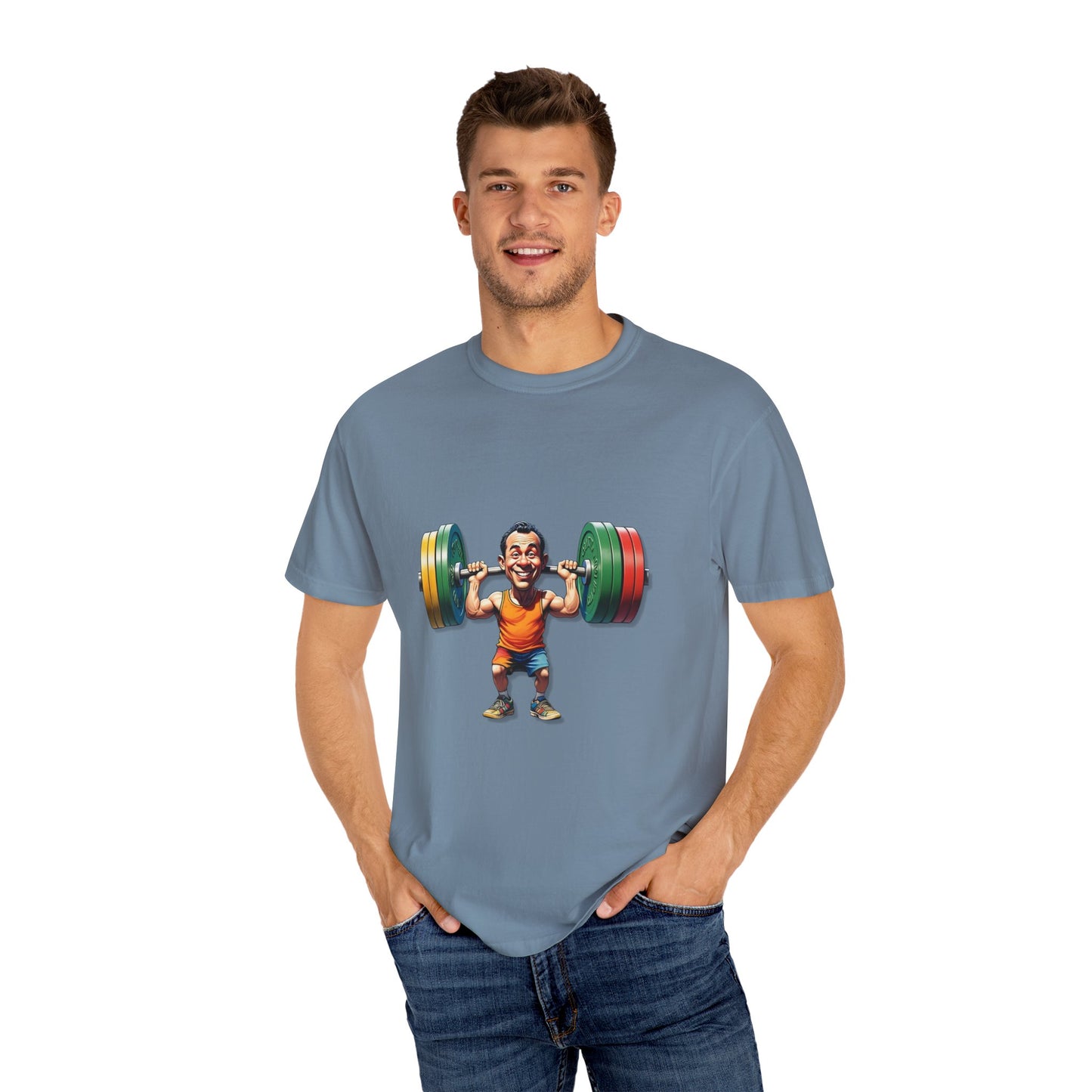 Funny Weightlifting T-Shirt - Unisex Garment-Dyed Tee for Fitness Enthusiasts