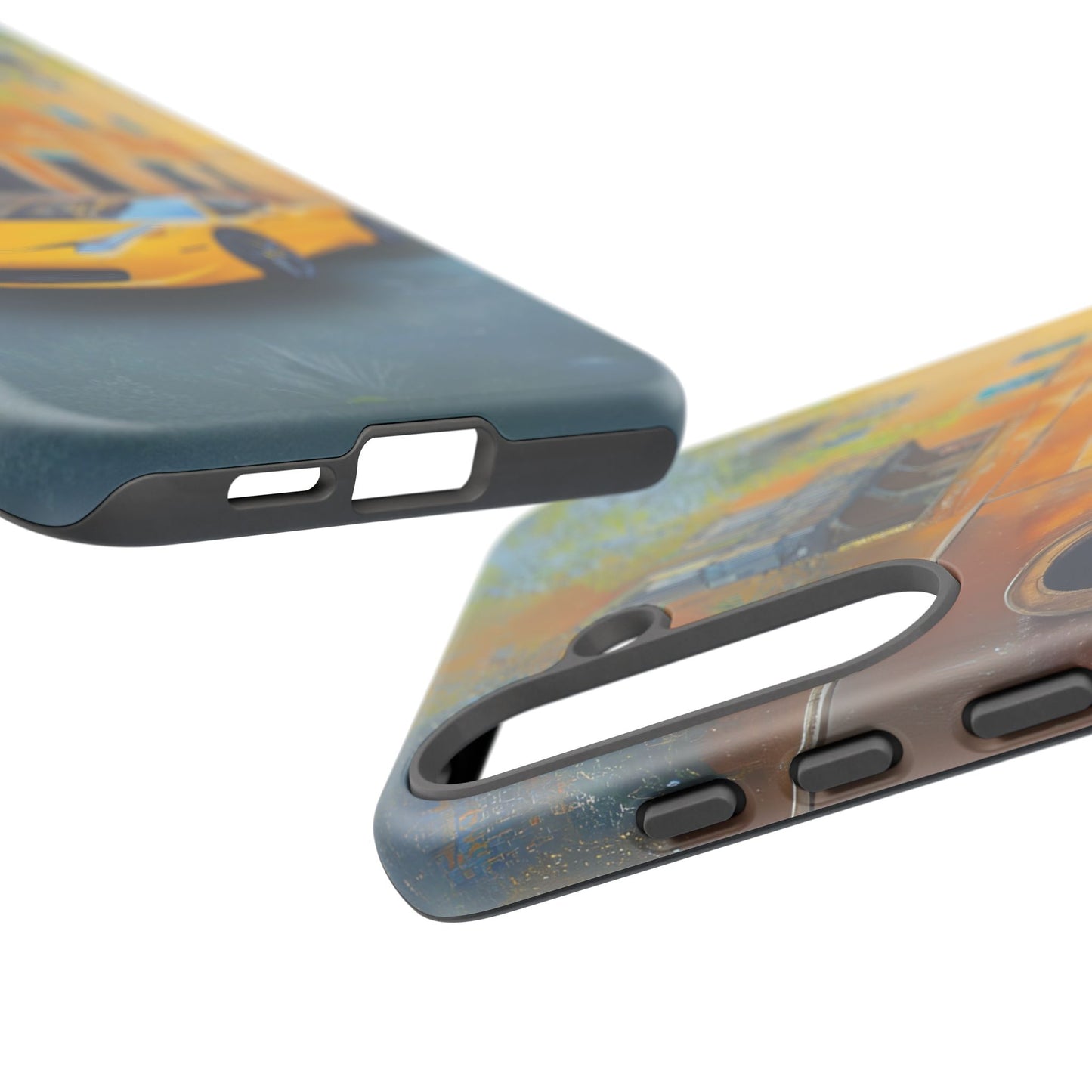 Ferrari Yellow Tough Phone Case - Stylish and Durable