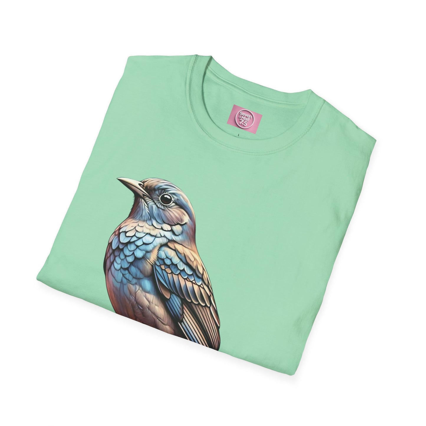 Nature-Inspired Bird Graphic T-Shirt for Soft Comfort