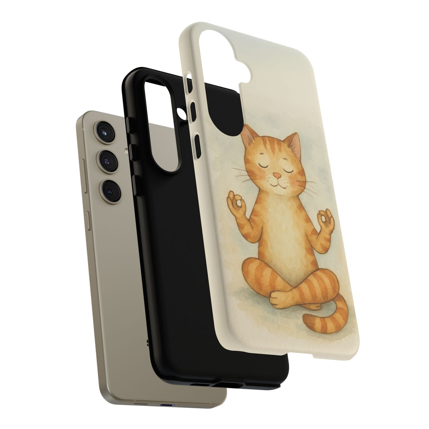 Zen Cat Phone Case - Tough & Stylish - Perfect for Cat Lovers
