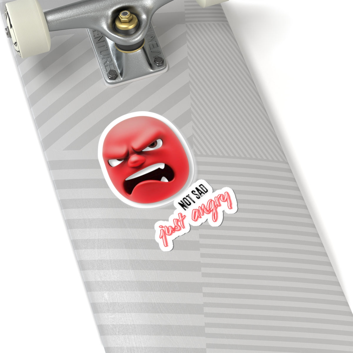 Angry Emoji Kiss-Cut Stickers for Expressive Decor & Gifts