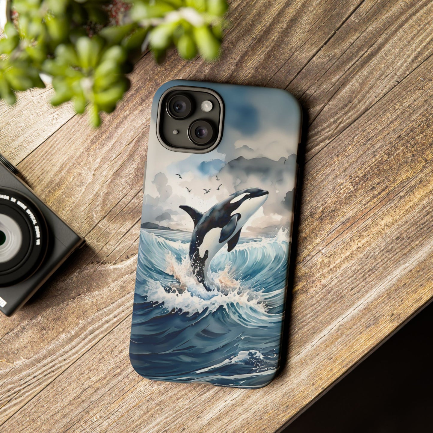 Whale Splash Phone Case - Tough & Stylish Ocean Design