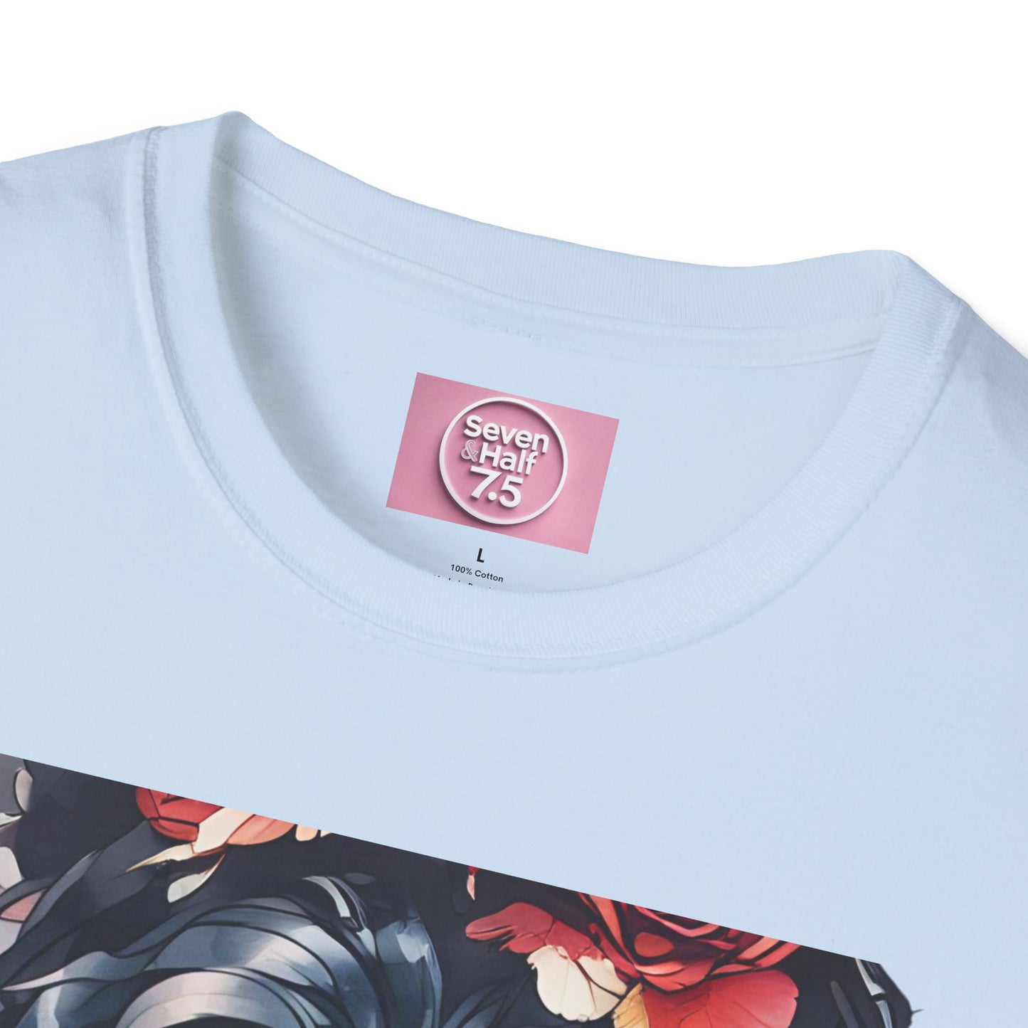 Stylish Unisex Softstyle T-Shirt - Charming Kimono Girl Design