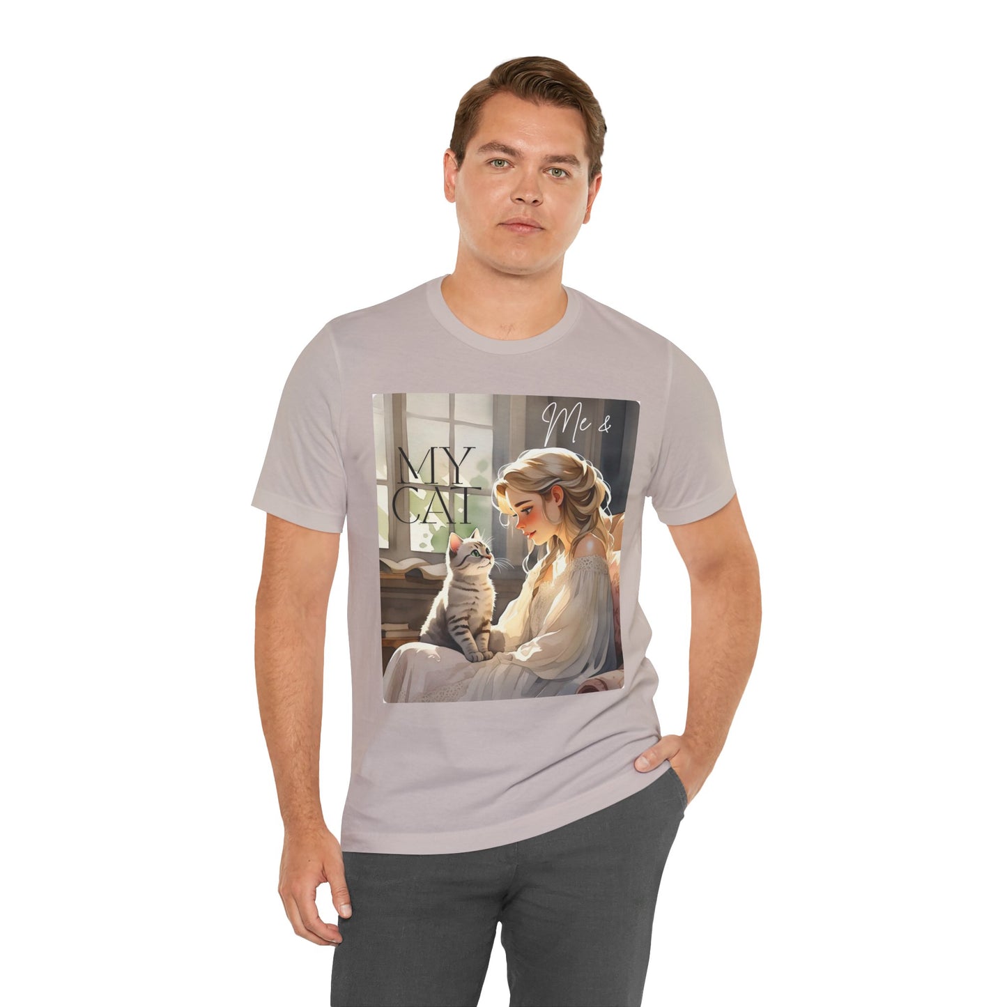 My Cat & Me Unisex Short Sleeve Tee - Cozy Cat Lover Shirt