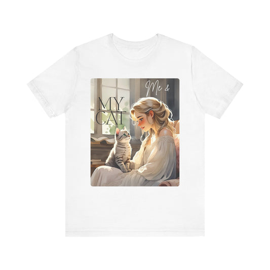 My Cat & Me Unisex Short Sleeve Tee - Cozy Cat Lover Shirt