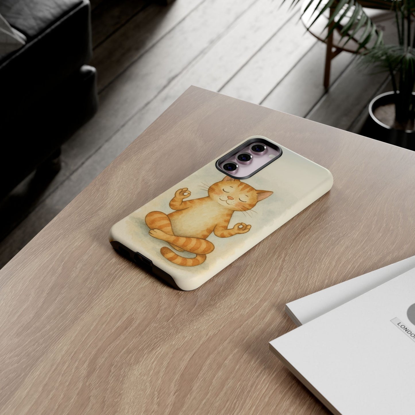 Zen Cat Phone Case - Tough & Stylish - Perfect for Cat Lovers