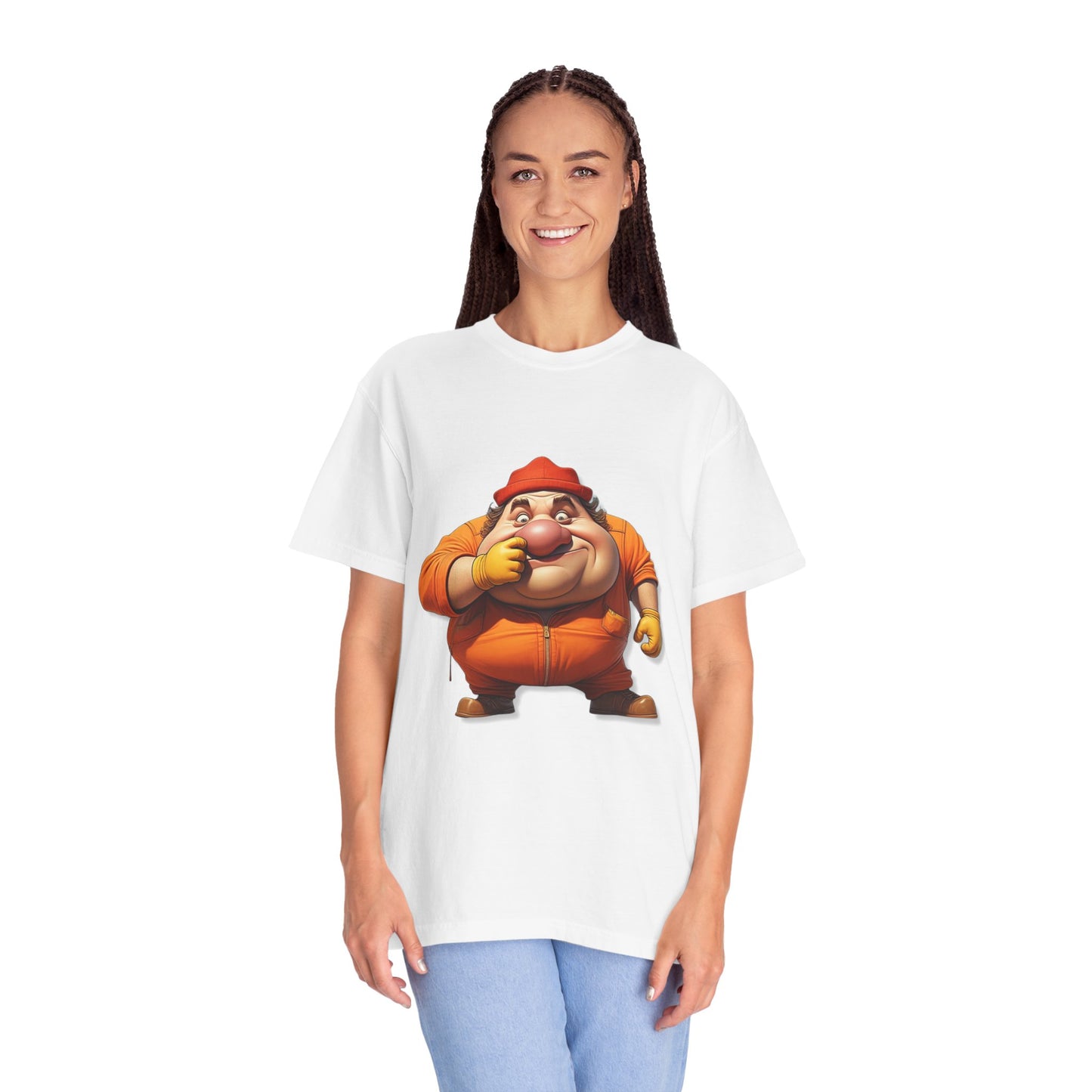 Fun Cartoon Character Unisex Garment-Dyed T-Shirt