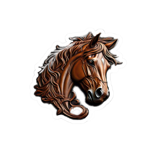Artistic Horse Head Kiss-Cut Stickers for Animal Lovers
