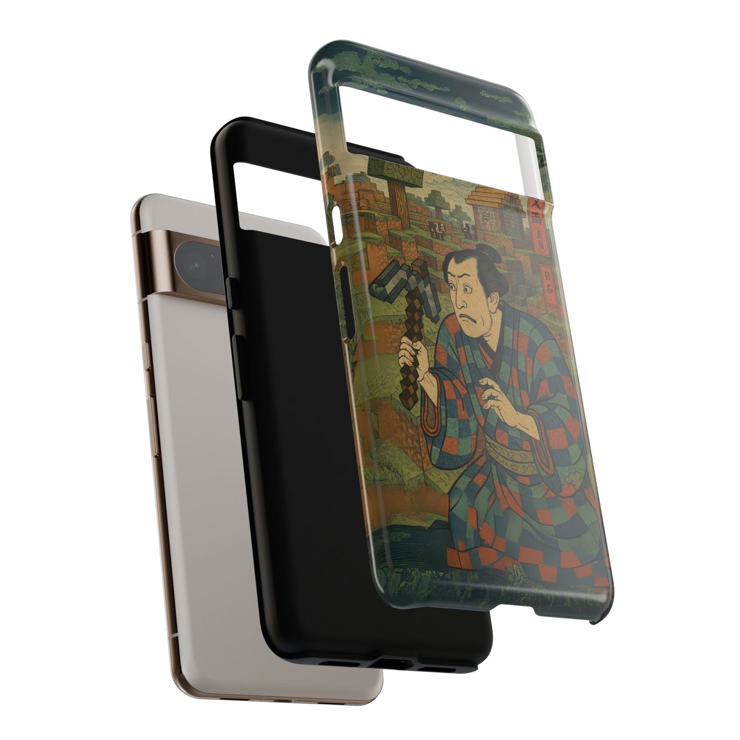 Tough Cases - Japanese Art Phone Case with Warrior Design