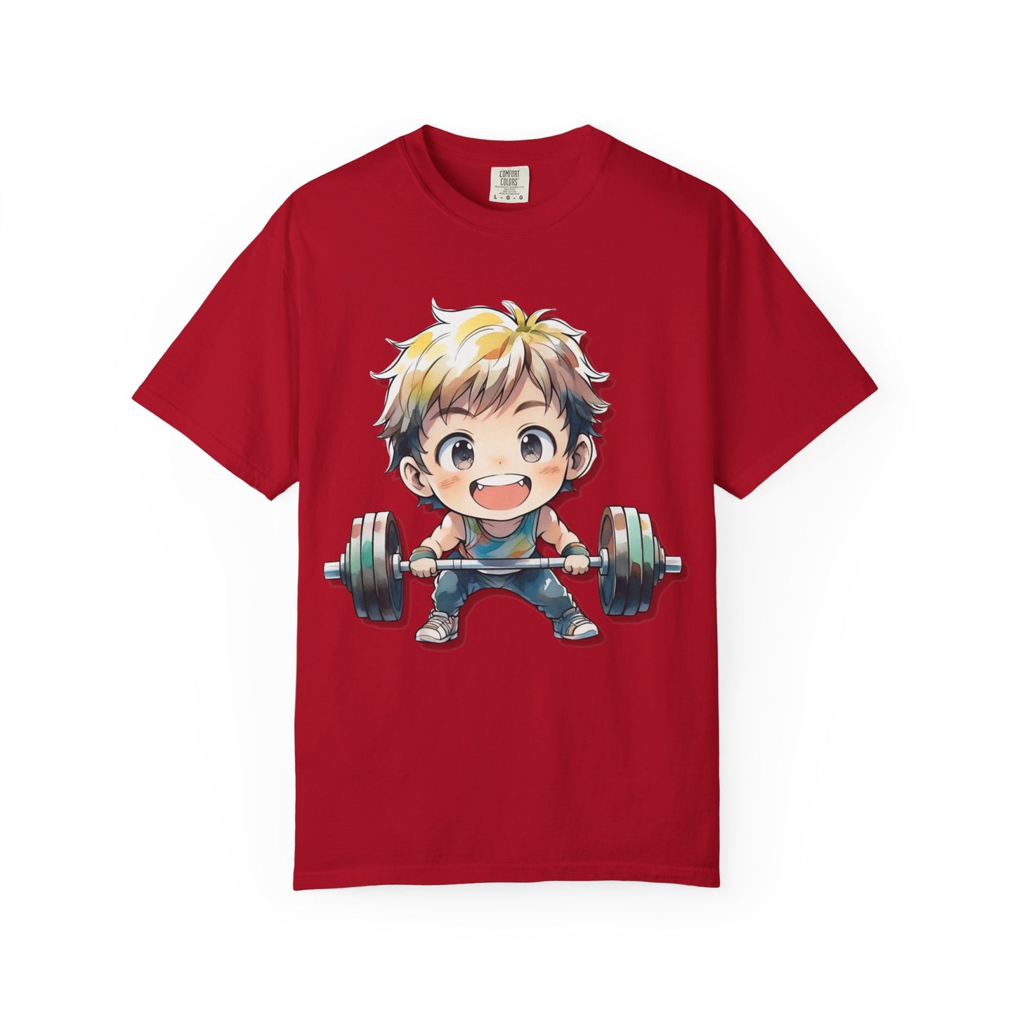 Cute Cartoon Weightlifter Unisex T-shirt - Perfect for Fitness Lovers