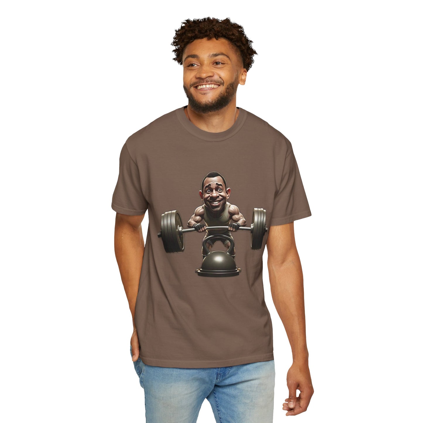Funny Weightlifting T-Shirt Garment-Dyed Tee for Fitness Enthusiasts