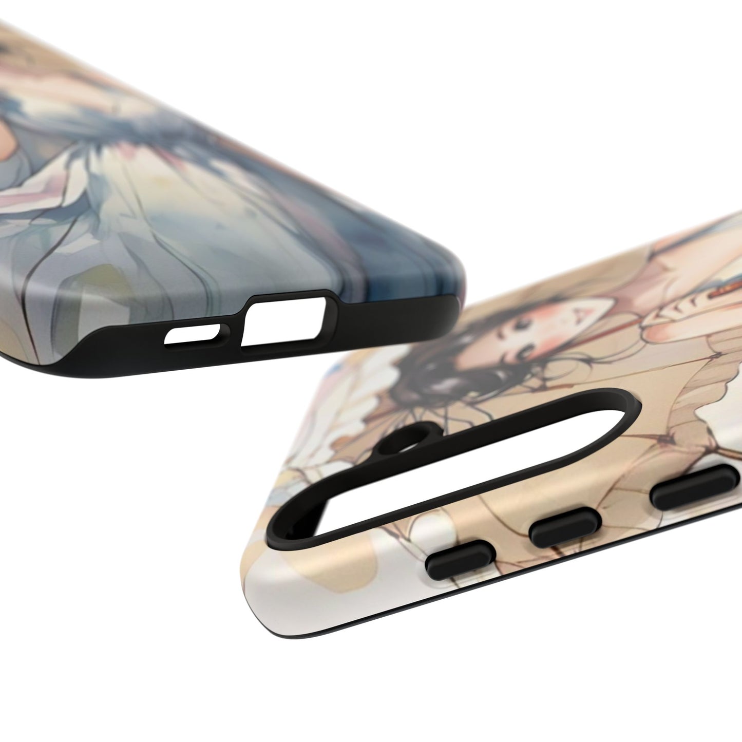 Elegant Floral Phone Case with Umbrella Design