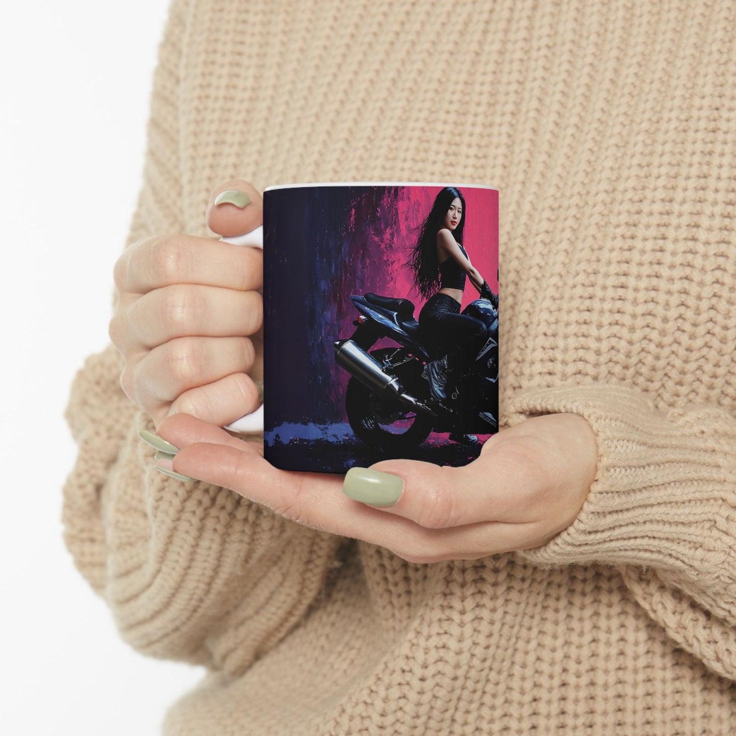 Motorcycle Vibes Ceramic Mug – 11oz & 15oz