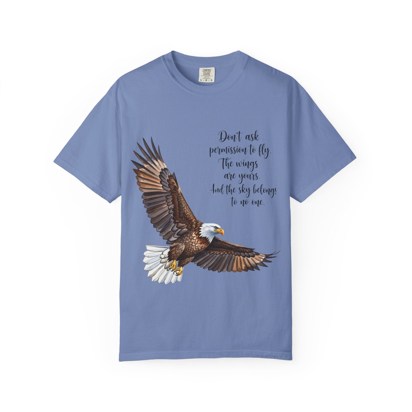 Inspirational Eagle T-Shirt, Motivational Apparel, Gift for Nature Lovers, Unisex Size, Eco-Friendly Fashion, Casual Wear