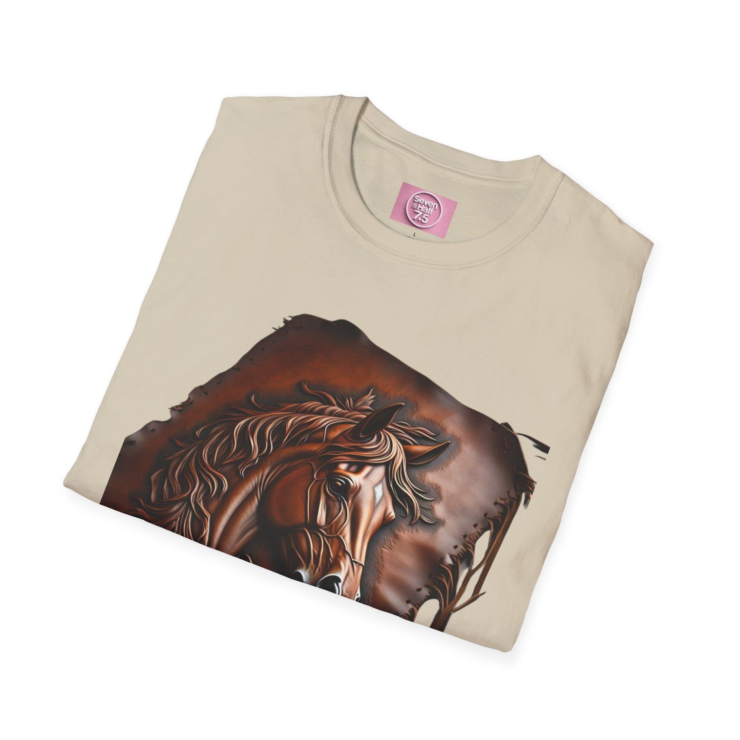 Rustic Horse Artwork Unisex Softstyle T-Shirt