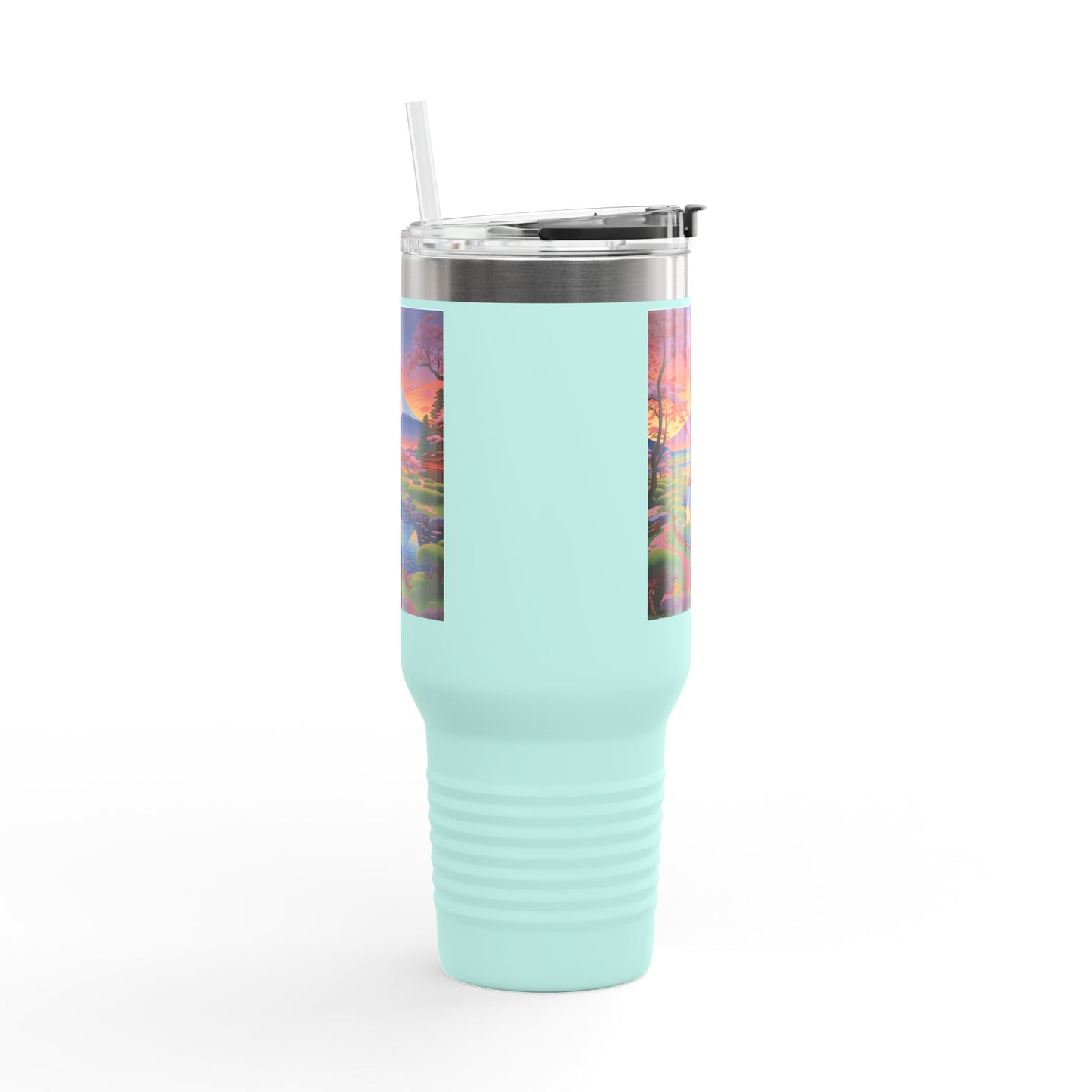 Nature-Inspired Insulated Travel Mug - 40oz Adventure Mug with Scenic Design
