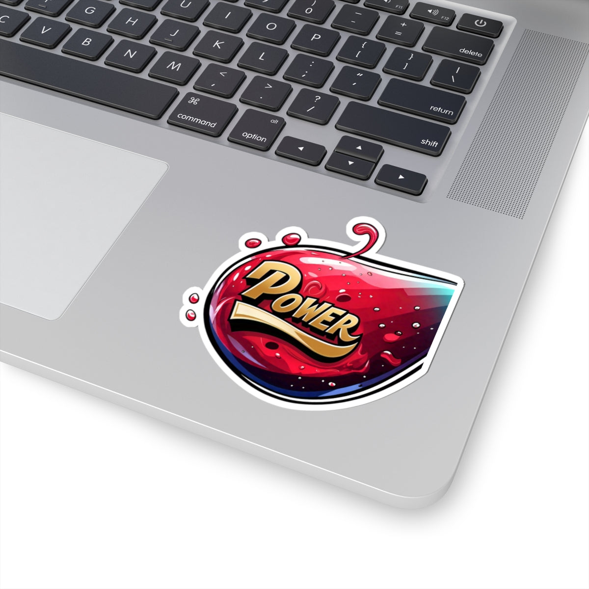 Vibrant 'Power' Kiss-Cut Stickers - Dynamic Art for Enthusiasts