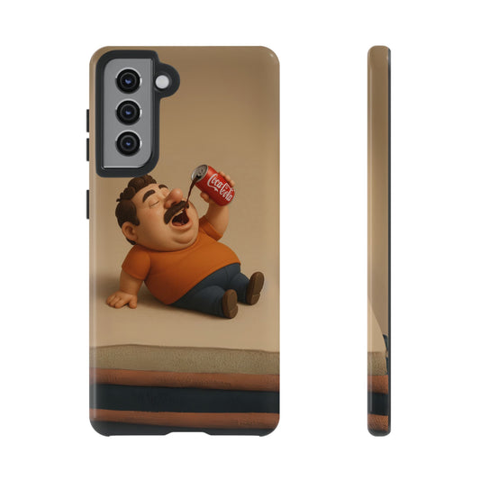 Funny Cartoon Phone Case - 'Coca-Cola Chill' Design