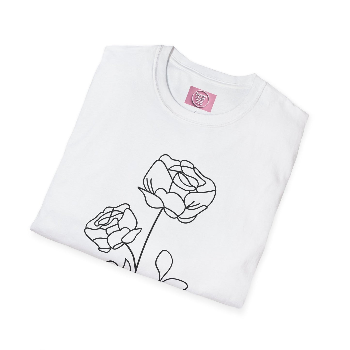Minimalist Floral Unisex Softstyle T-Shirt - Perfect for Everyday Wear
