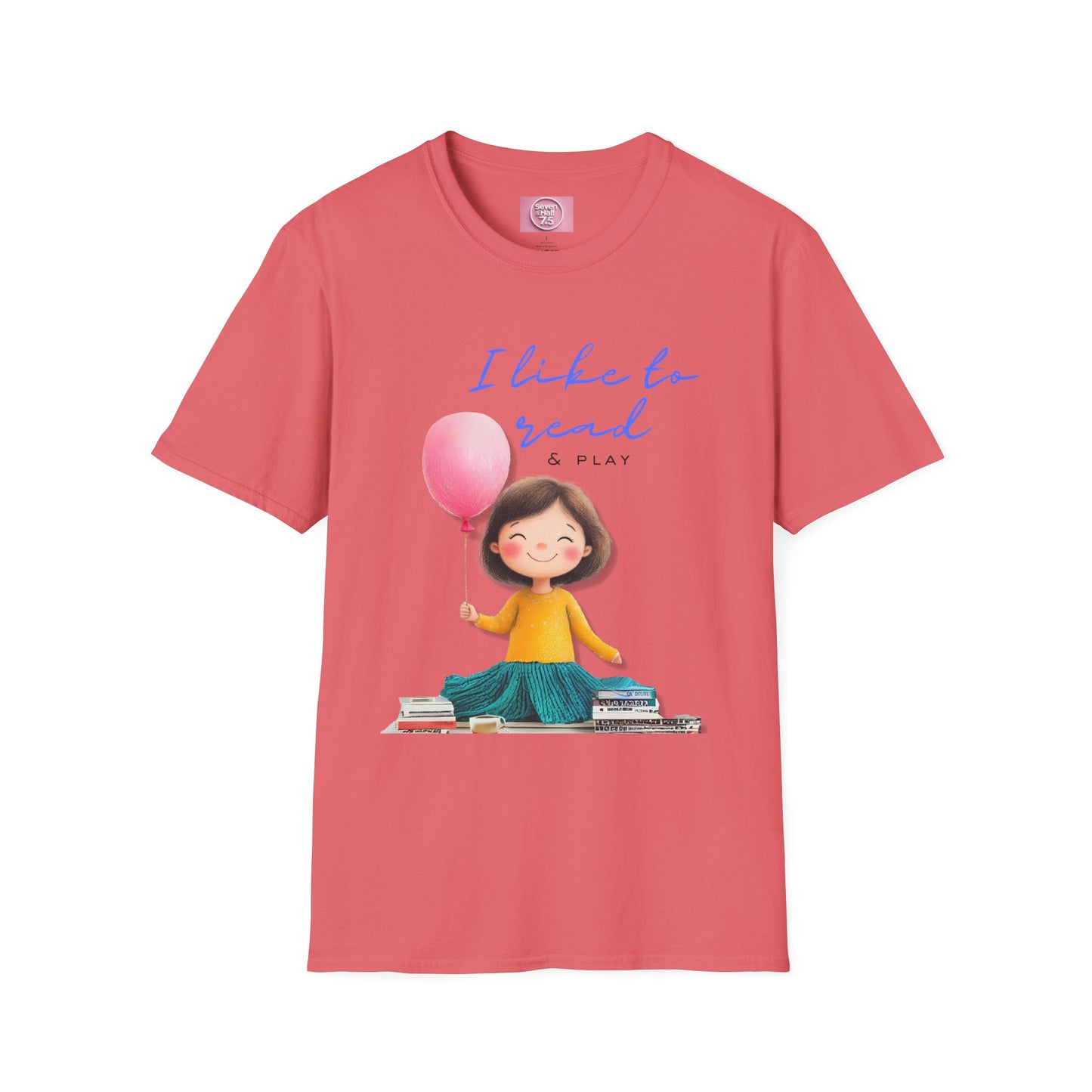 Women's Fun T-Shirt - "I Like to Read & Play"