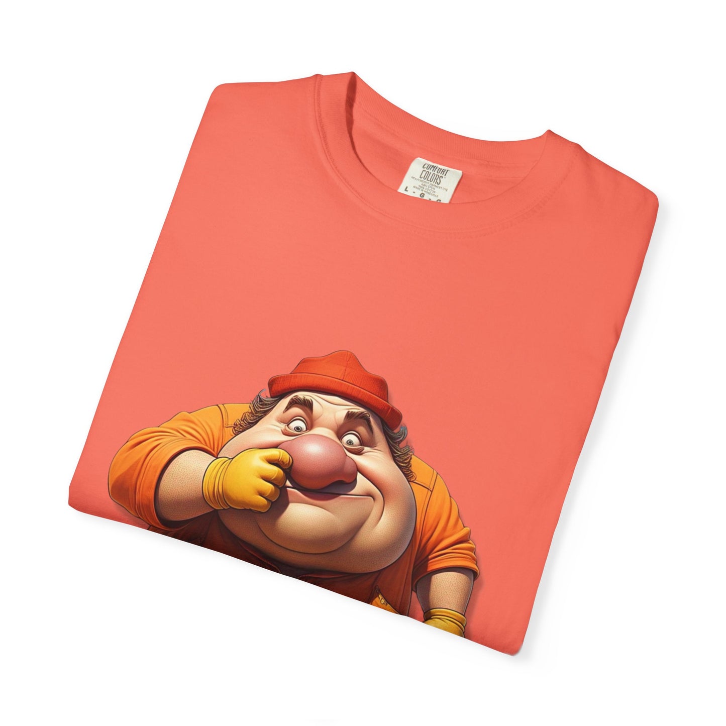 Fun Cartoon Character Unisex Garment-Dyed T-Shirt