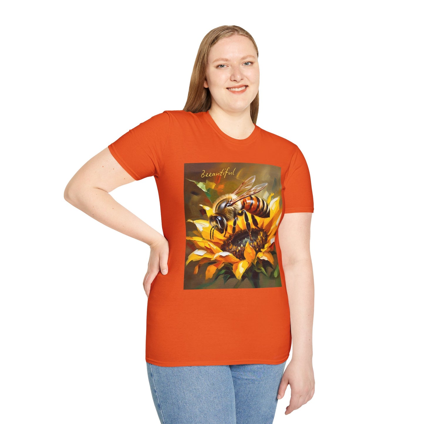 Bee-autiful Unisex Softstyle T-Shirt | Nature Lover's Gift | Perfect for Spring & Summer