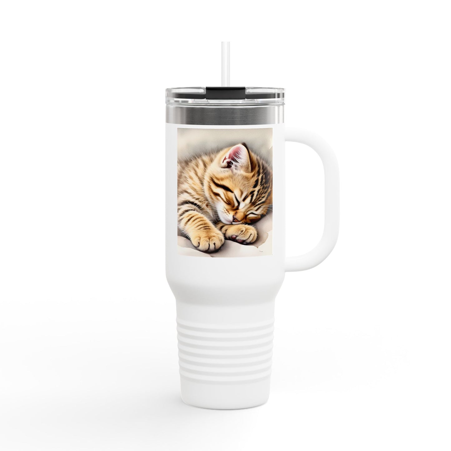 Cozy Cat Insulated Travel Mug - 40oz | Perfect for Cat Lovers