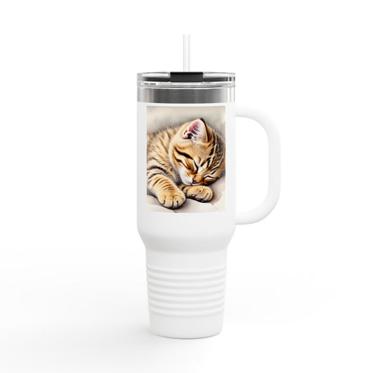 Cozy Cat Insulated Travel Mug - 40oz | Perfect for Cat Lovers